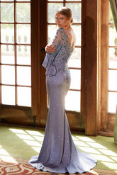 Nox Anabel 129-MD Mother of the Bride Embroidered Shimmer Gown